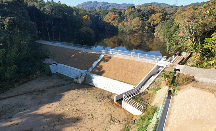 令和4年度農村地域防災減災事業　寺領地区ため池改修工事