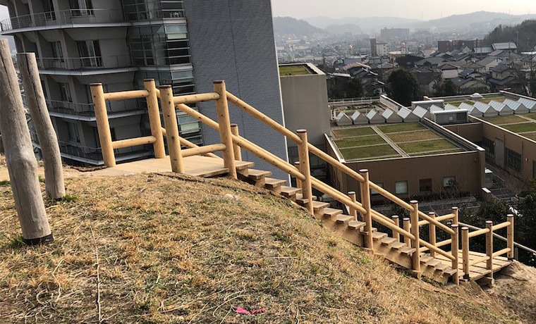 田和山史跡公園木橋改修工事